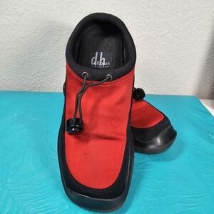 Dollhouse Red Black Slip On Clog Size 8